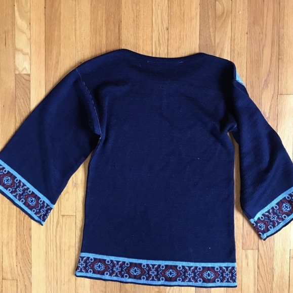 Vintage blue sweater XS woman or L Child - Picture 2 of 6